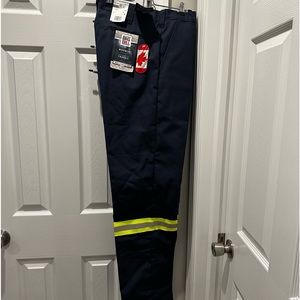 2 pairs of navy blue Men’s fleece lined work pants.